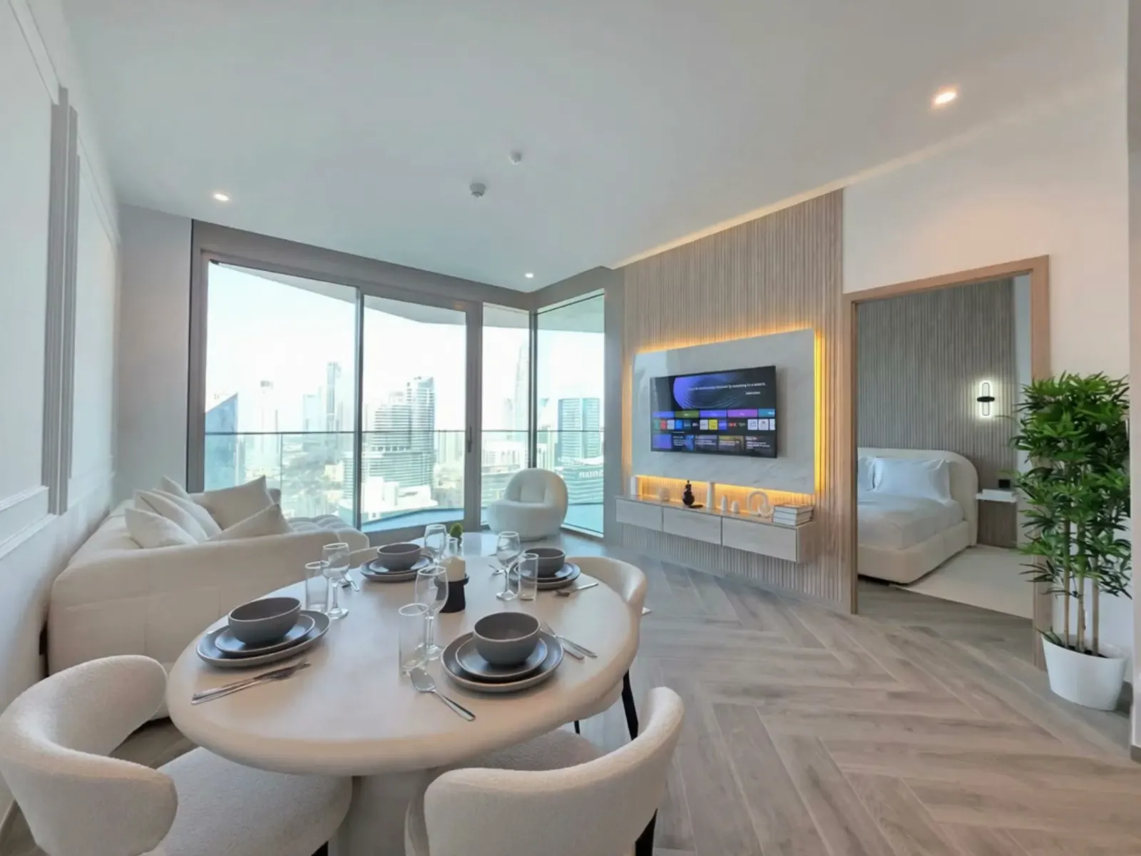 Le même séjour, meublé et décoré par BuildSure